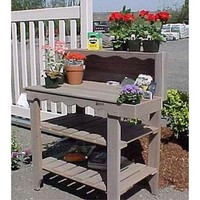 Red Finish Cedar Wood Potting Bench Garden Storage Outdoor Bakers Rack Table Red Finish Cedar Wood Potting Bench Garden Storage Outdoor Bakers Rack Table