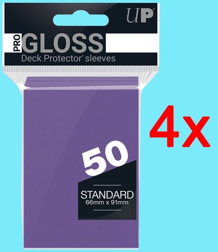 200 ULTRA PRO STANDARD SIZE GLOSS PURPLE DECK PROTECTOR Card Sleeves mtg ccg tcg
