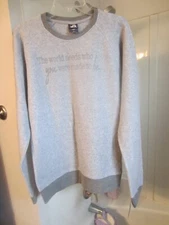 NWT women's SUPER SOFT sweatshirt J America Size L gray color