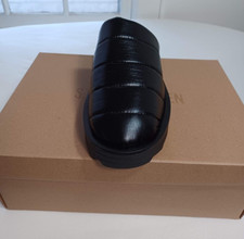 Steve Madden Womens Slipper Size 9M Chex Black Quitted Puffer