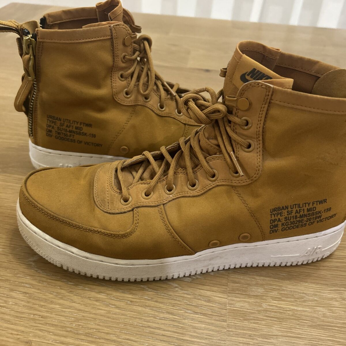 Size 11 - Nike SF Air Force 1 Mid Desert Ochre for sale