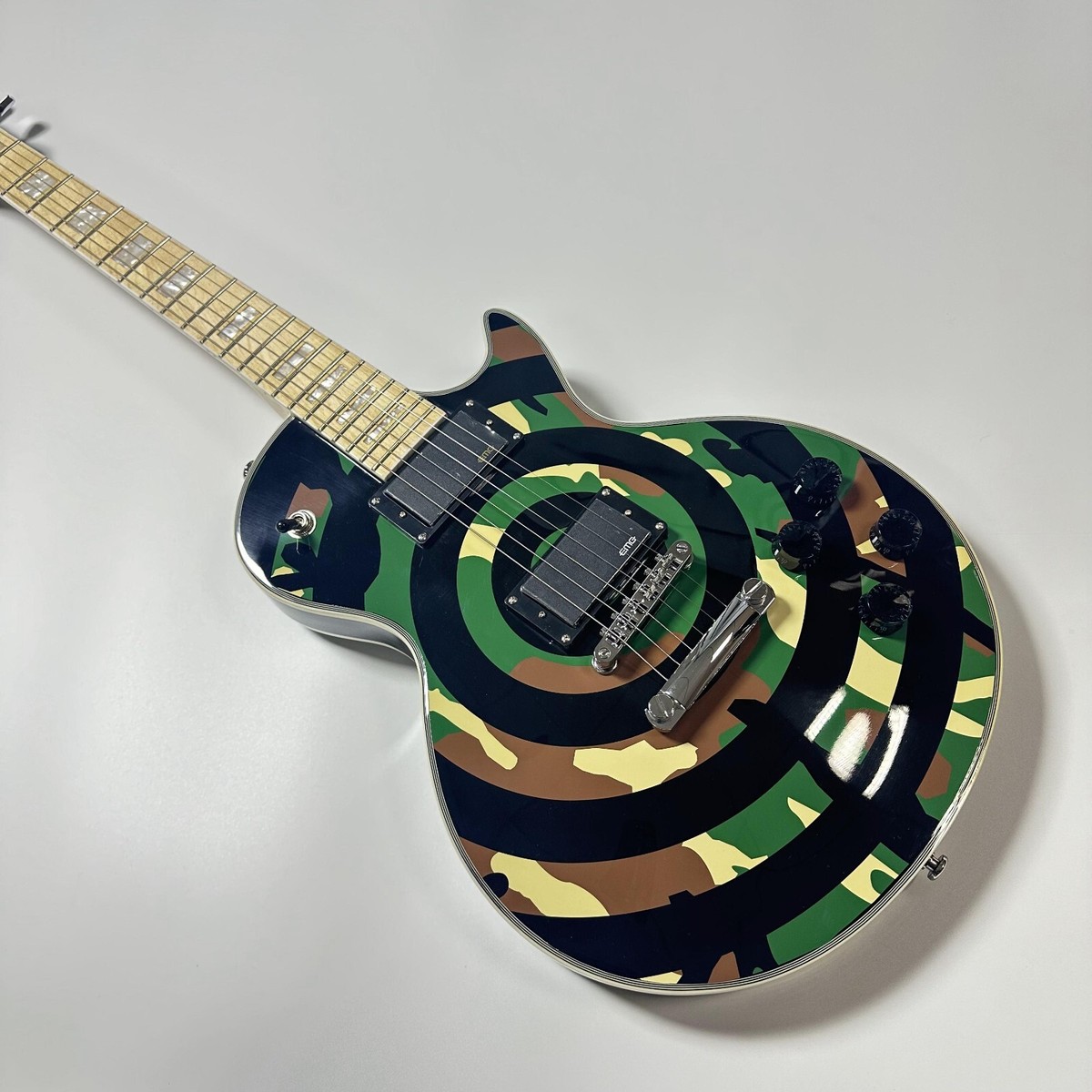 LP Zakk Wylde Camo Electric Guitar Maple Fretboard Mahogany Body