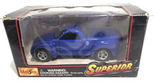 Maisto Superior 2000 Chevrolet SSR Diecast Car Truck 1:36 Blue NIB Pull Back New