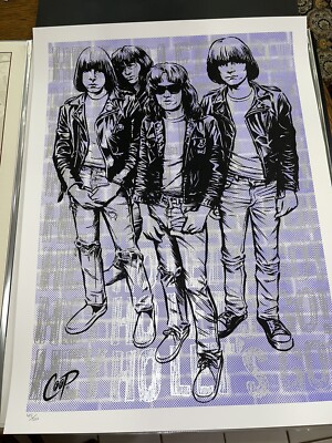 Coop The Ramones  hey Ho let s Go  Silkscreen Signed And Numbered
