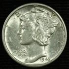 Mercury Silver Dime. 1943 D. Uncirculated. Lot # 9049-54-875