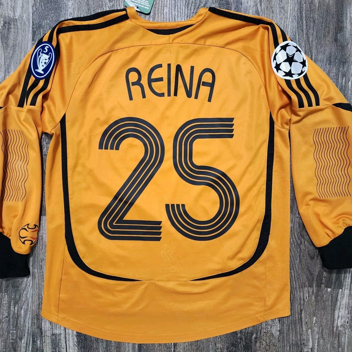 2007 Adidas Liverpool Goalkeeper Jersey Pepe Reina Kids L Spain