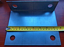 2 X Metal ANGLE BRACKETS 3mm x 190 x 150 x 55mm L SHAPE METAL FIXING M18 Holes
