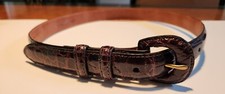 Genuine American Alligator belt - hand made in the USA size 28