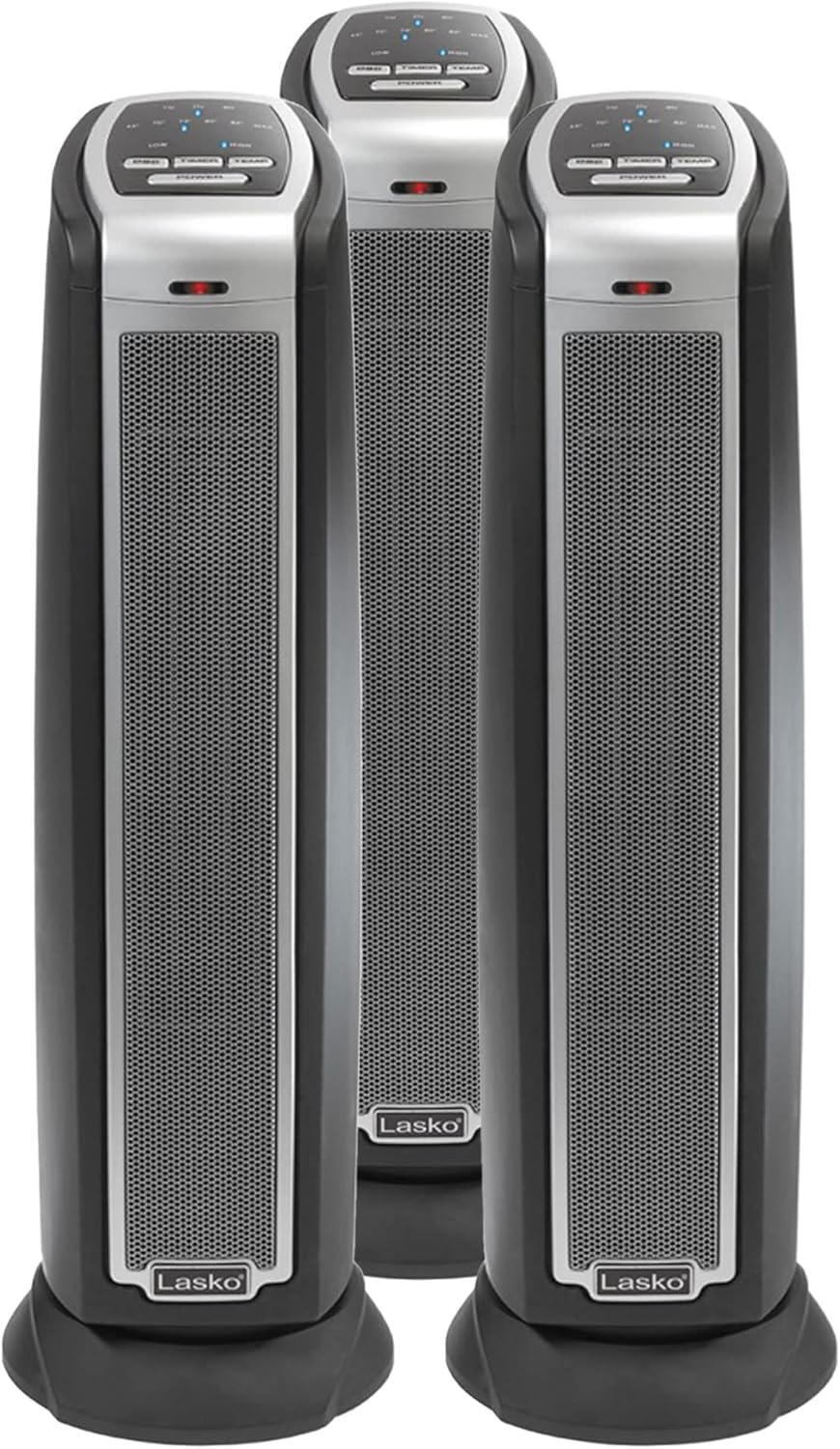 Electric 1500W Oscillating Ceramic Tower Space Portable Heater with Remote, Adju