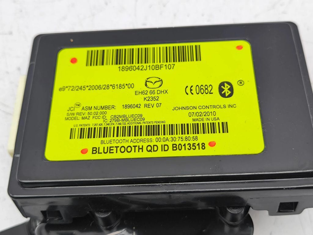 Mazda CX-7 Bluetooth Control Module Unit EH6266DHX AMD127205 | eBay