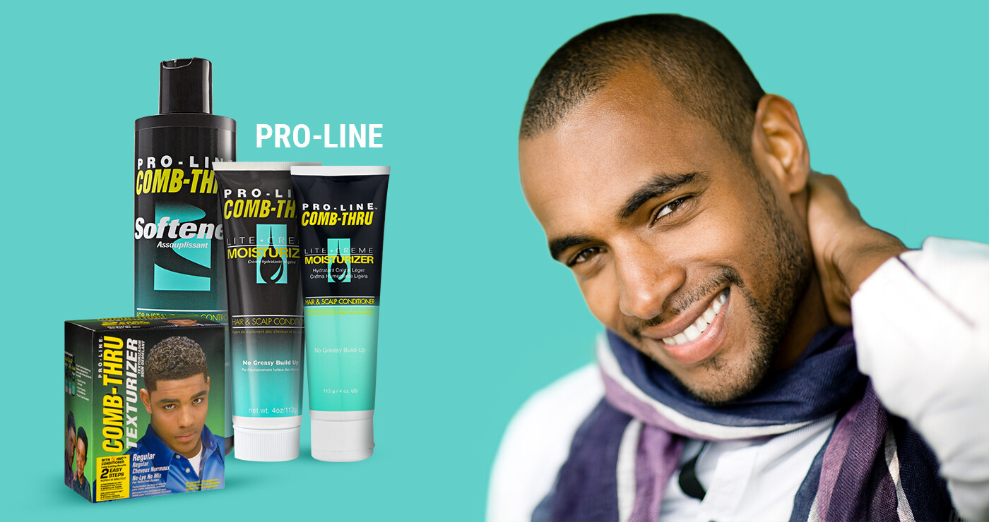 Pro Line Curl Kit Pro Line Comb-Thru MENS HAIR CARE For Instant Style Control Curl ...