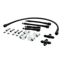 4-Corner Coolant Steam Port Crossover Hose Kit For LS1 LS3 4.8 5.3 5.7 6.0 6.2L