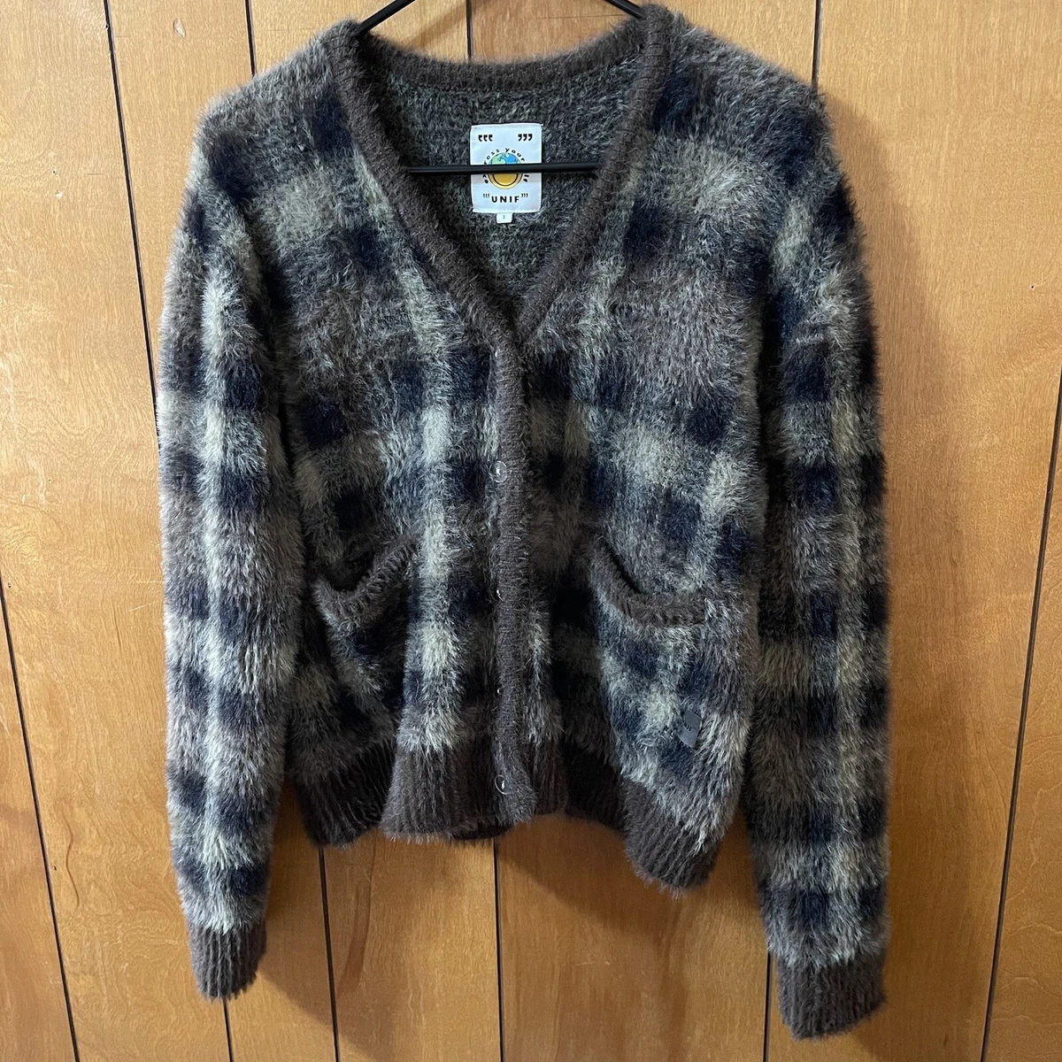 NWOT Brown Unif Ty Cardigan Size Small