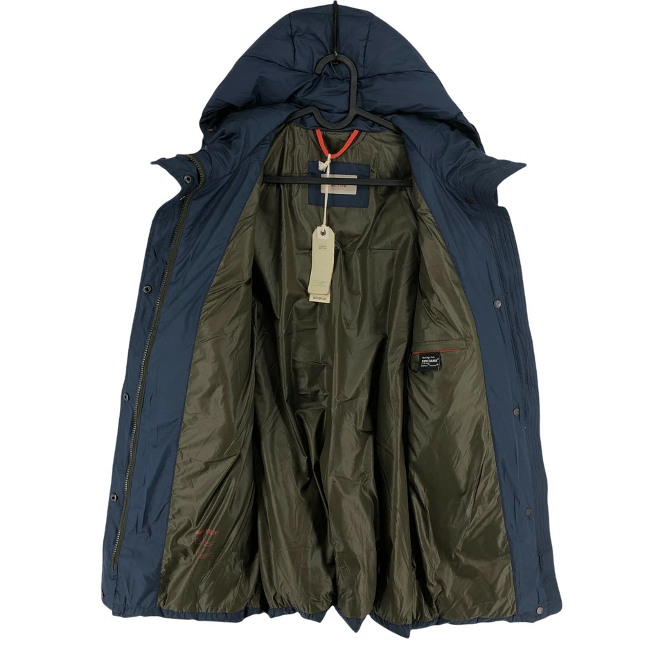 Camel Active Azul con Capucha Acolchado Chaqueta Parka Talla M - Imagen 4 de 4