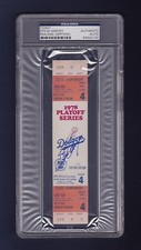 Dodgers vs Phillies 1978 baseball playoff ticket signed by Steve Garvey - Psa