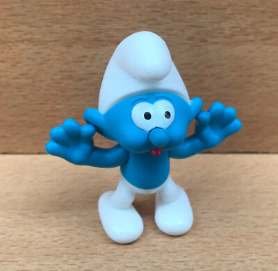 Figurine Schtroumpf Coquet McDonald's 2013 - Collection Smurfs, Occasion
