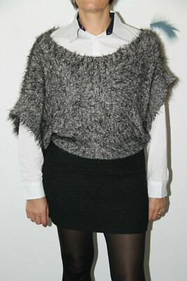 Pull Cache-Épaules Cop Copine Modèle Temple Taille S - Noir - Occasion Très Bon État