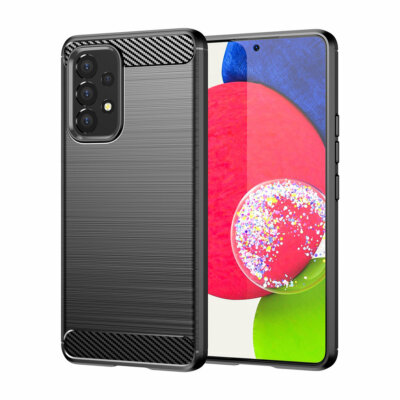 Hülle für Samsung Galaxy A53 5G Carbon Optik Silikon Schutz Handyhülle Tasche