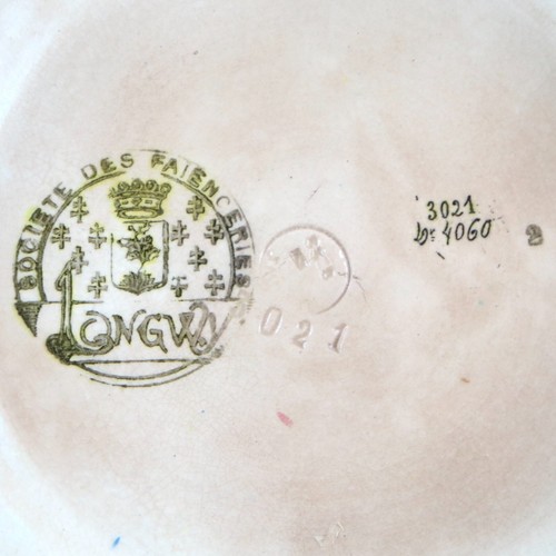 Antike EMAILLESCHALE VON LONGWY Art Deco "STELDE" 30er/1930er Jahre/primavera... - Bild 8 von 12