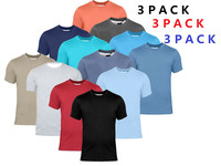 mens t shirts  3 Pack Unisex Plain Cotton Bulk T-Shirt Mixed 100% Cotton