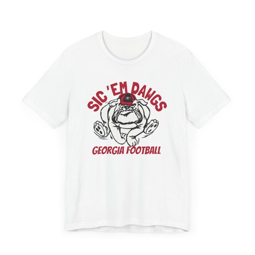 Sic 'Em Dogs UGA Unisex Short Sleeve Tee I UGA Football Tee I Georgia Game Day - Picture 16 of 153