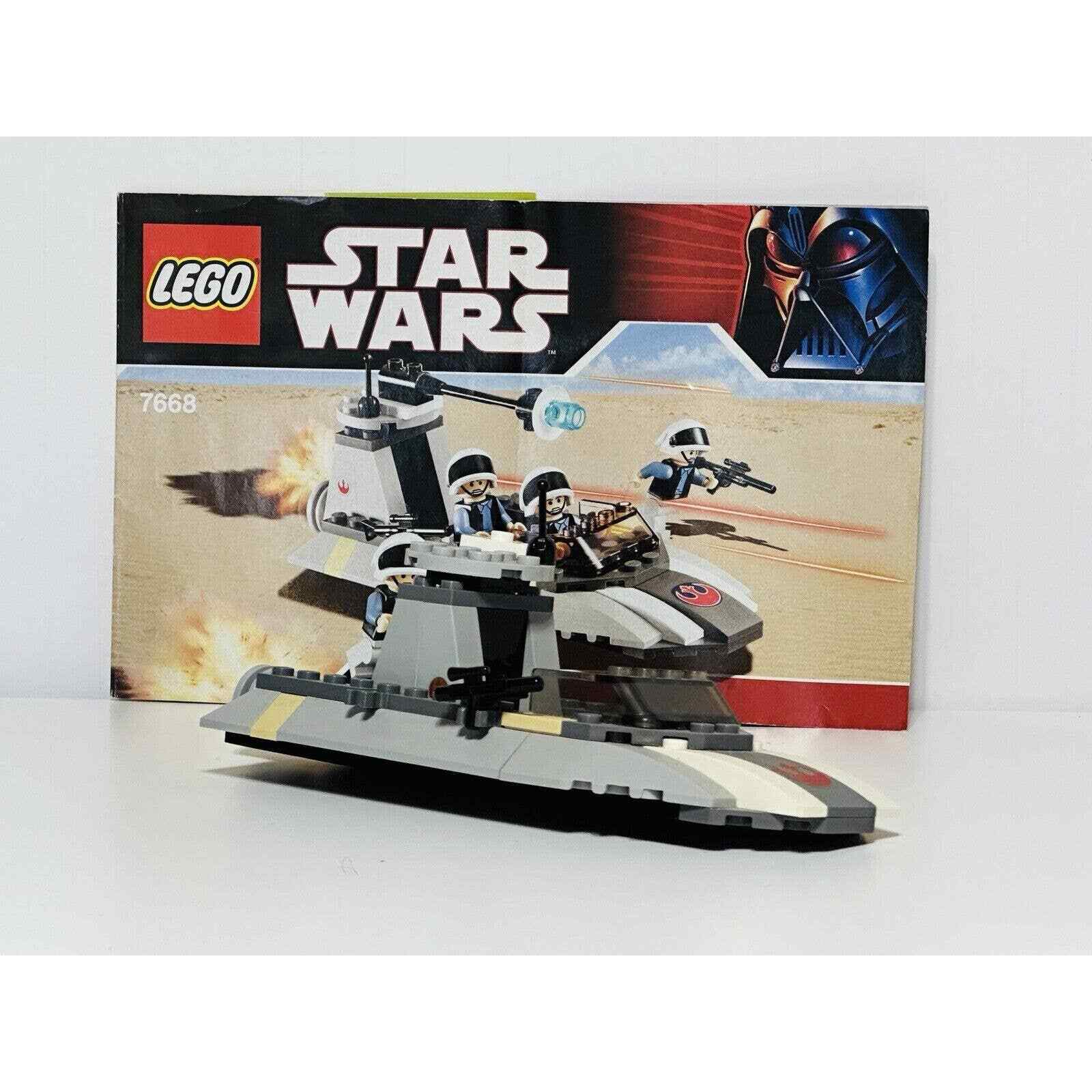 LEGO Star Wars 7668 Rebel Scout Speeder With Manual *INCOMPLETE*