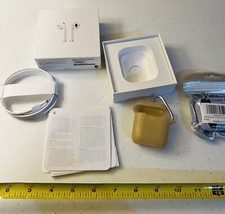 OEM Apple AirPods Box with 2 Silicone Skins Excellent Condition No Earbuds