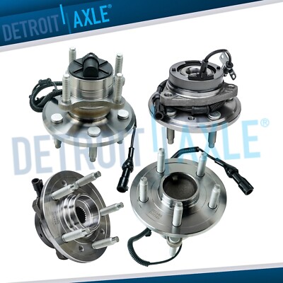 Front & Rear Wheel Bearing & Hubs for 2004 2005 2006 2007 Freestar Monterey ABS