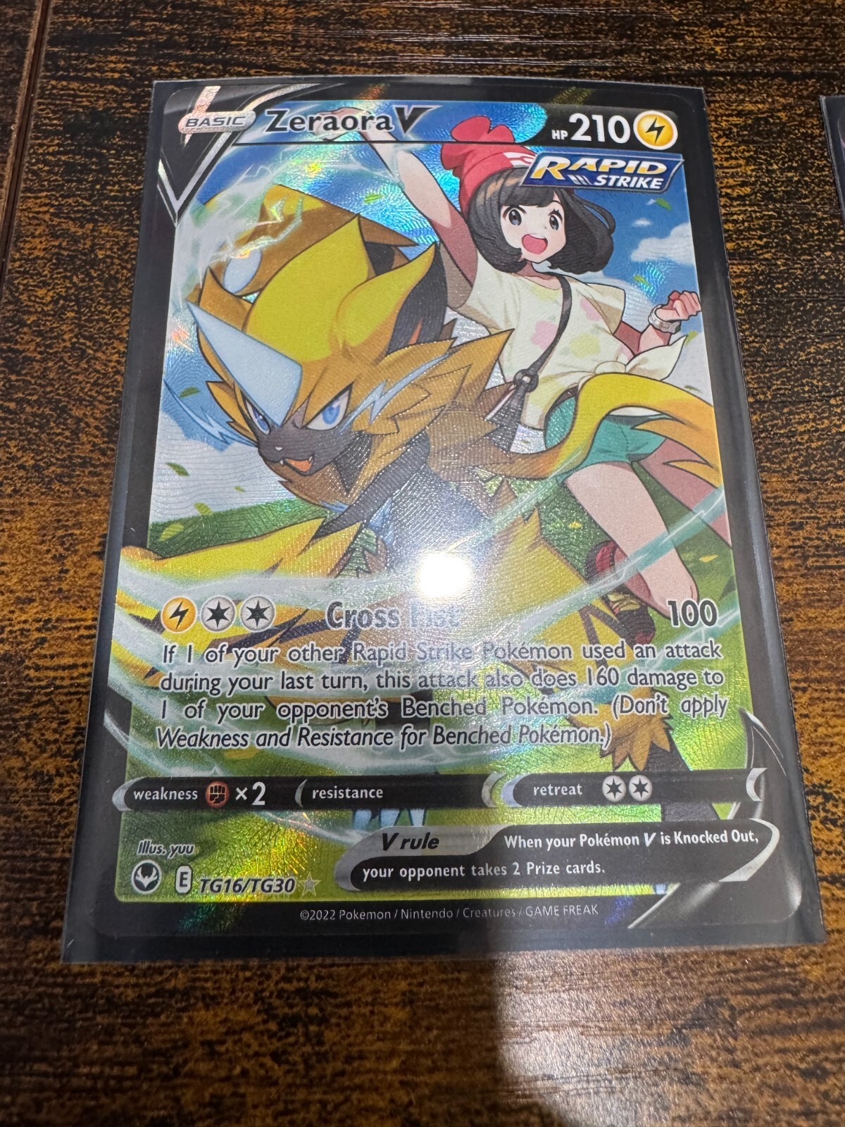 Pokemon Card - Silver Tempest EN - Zeraora V - Ultra Rare (TG16/TG30)