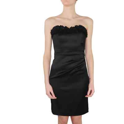White House Black Market Black Formal Strapless Mini Dress Ruffle Detail 2 Small | eBay White House Black Market Black Formal Strapless Mini Dress Ruffle Detail 2 Small | eBay