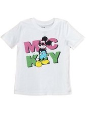 Disney Boys White Short Sleeve Mickey Mouse T-Shirt Tee Shirt