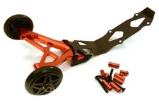 Red Billet Machined Wheelie Bar for Traxxas 1/10 Revo & E-Revo (Pre-2017)