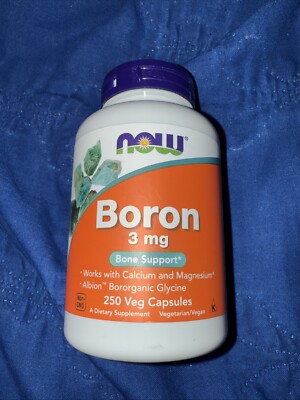 NOW FOODS Boron 3 mg 250 Veg Capsules