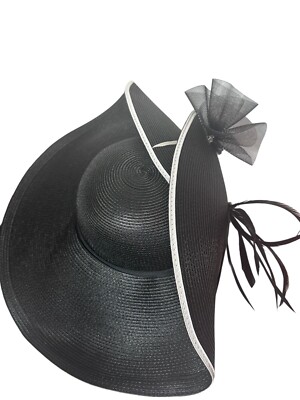 Beautiful Black Dress / Church Hat by Ashro Hats - Church, Dress, Fancy, and More | ASHRO main image 2