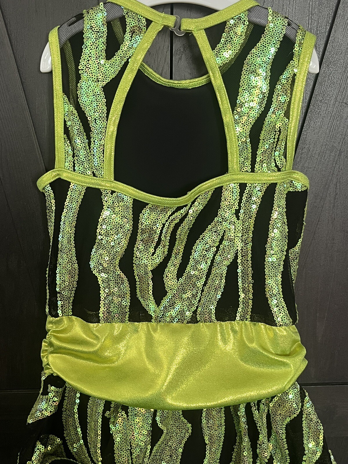 Girls Dance Costume Weissman Size MC Lime Green - image 16