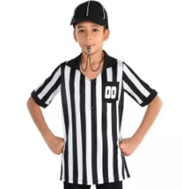 Kids Halloween Referee Costume -Complete w/ Hat and Whistle - New - Image 3 of 3