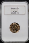 1938 D/D Buffalo Nickel -- NGC Graded MS65