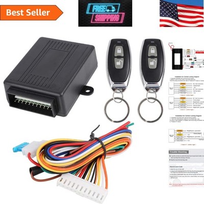 Convenient Keyless Entry System for 12V Vehicles - Remote Trunk Control Included