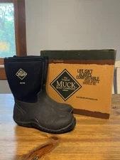 The Original Muck Boot Company Chore  Black Outdoor Boots Kids Size 6