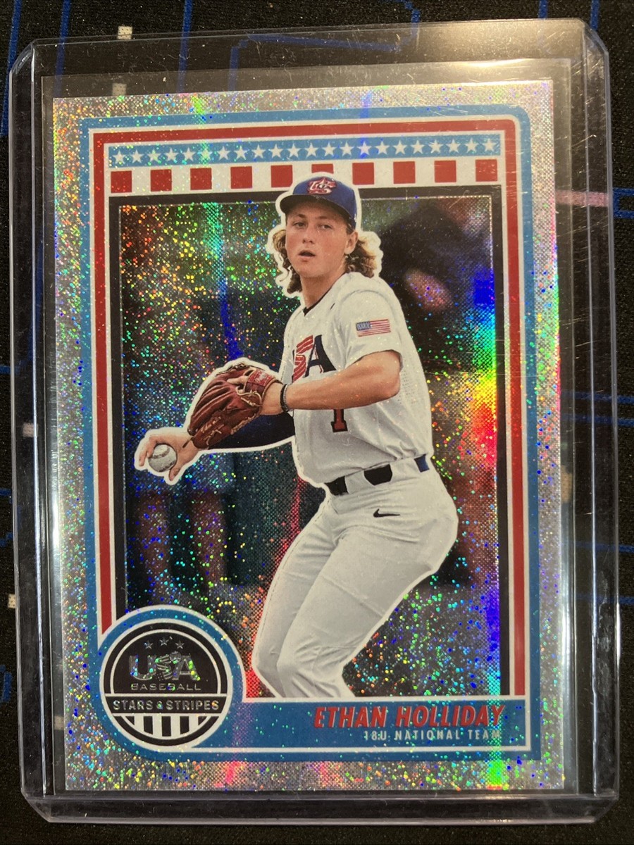 2025 Panini Stars & Stripes #14 Ethan Holliday Sparkle Glitter USA 