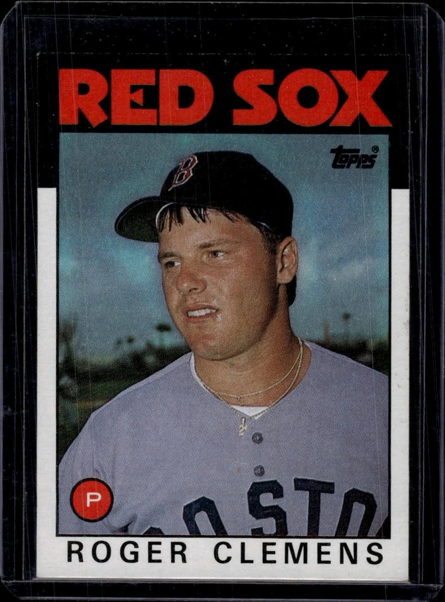 Topps Roger Clemens Baseball 1986 Season Sports Trading Cards