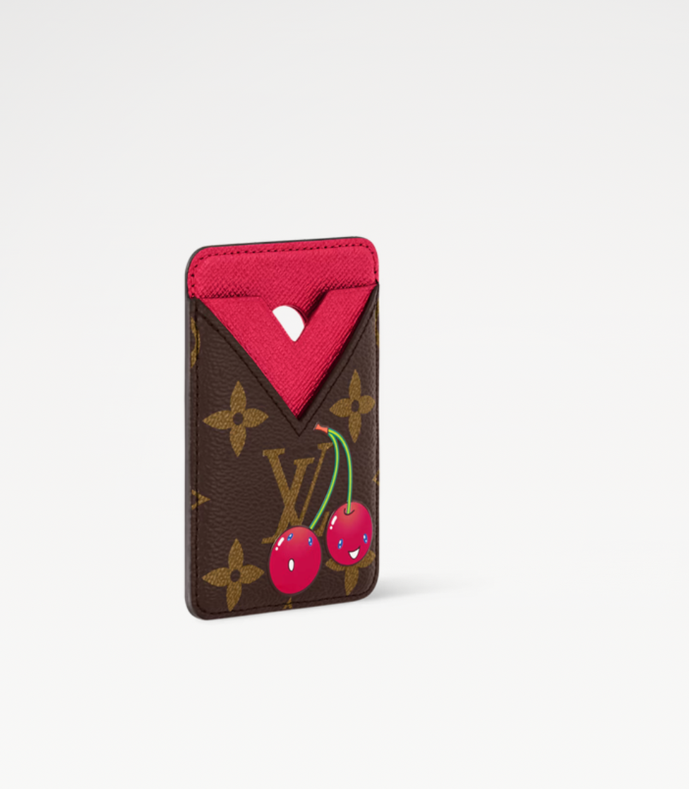 Louis Vuitton x Takashi Murakami Cherry Card holder Magnet M14562