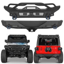Steel Stubby Front Bumper Wtube Bar Or Rear Bumper Fit Jeep Wrangler Jl 18-25