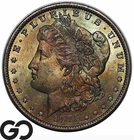1885-O Morgan Silver Dollar Coin, End of Roll Toner, Choice Gem BU++
