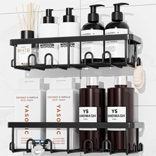 Shower Caddy Adhesive, 100 Rustproof Shower Organizer, Large Capacity Shower...