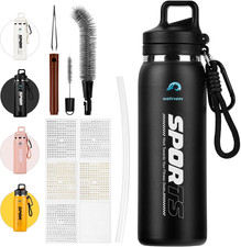 Sports Insulated Water Bottle 20oz Stainless BPA-Free Black