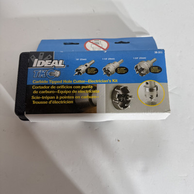 Ideal 36-311 TKO Carbide-Tipped Hole Cutter Kit, 4-Piece