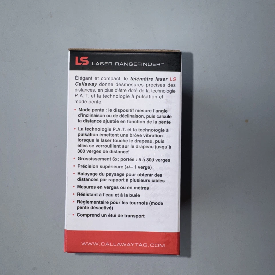 Telémetro láser de golf Callaway LS Slope con confirmación de pulso - Nuevo Foto 4 de 4