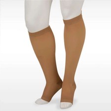 Juzo Basic 4411 Knee High, Open Toe, 20-30mmHg Size: I Beige 