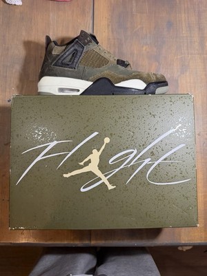 Size 7 Jordan 4 SE Retro Craft Olive GS *WITH BOX*